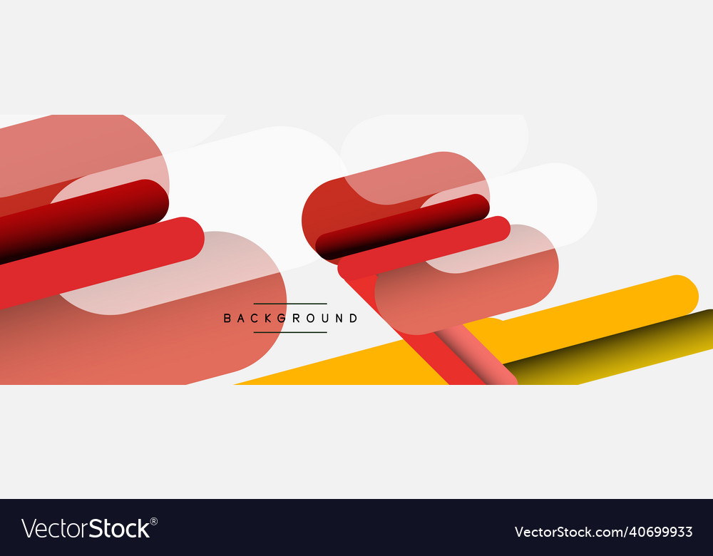 Overlapping round shapes and lines background