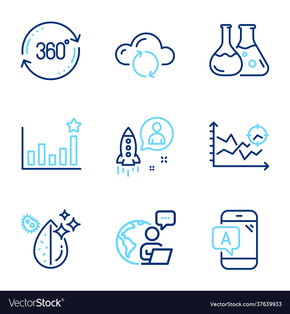 Science icons set included icon as efficacy Vector Image