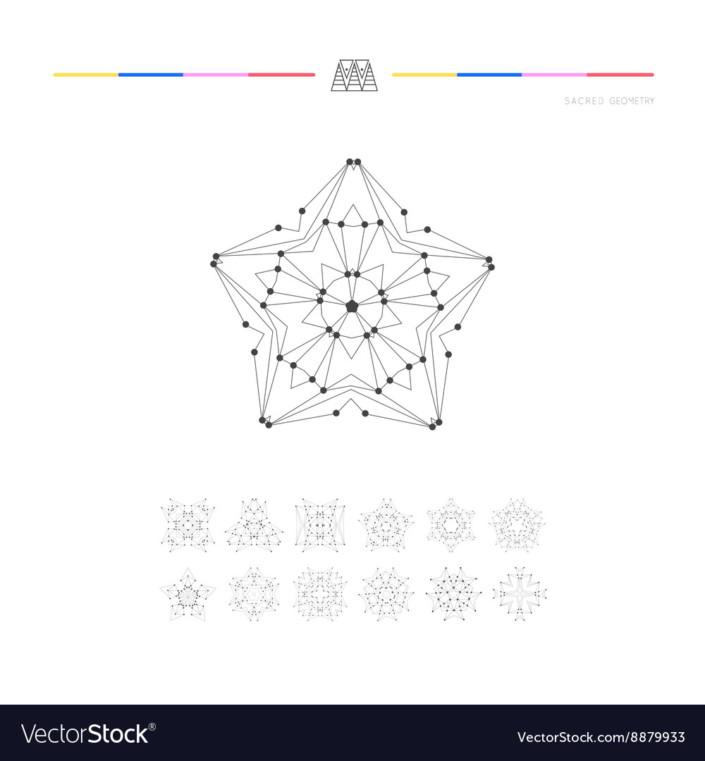 Set of minimal geometric shapes