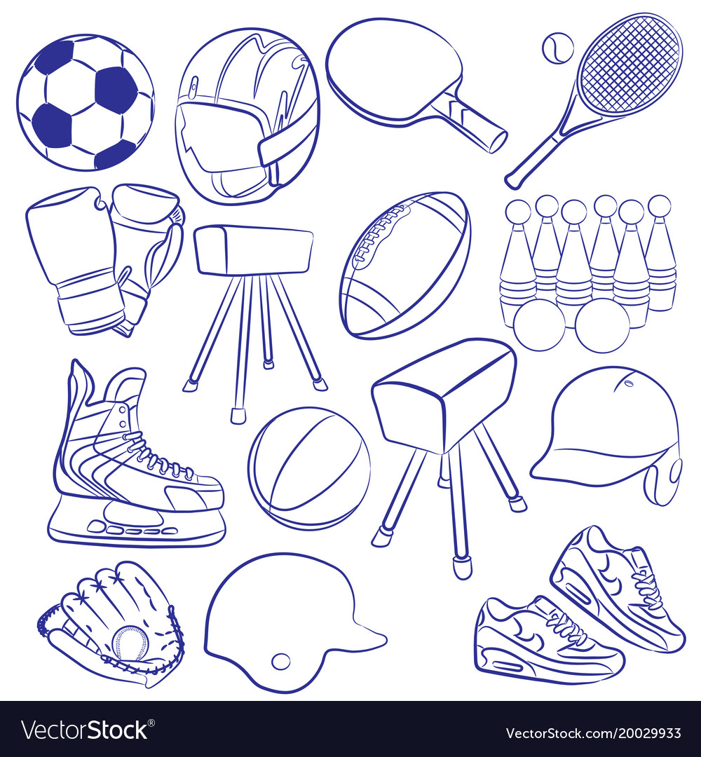 Sporting icons set