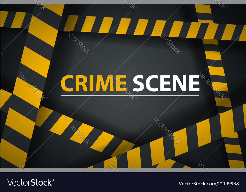 Crime Ribbon Template Caution Stop Police Line Vector Image