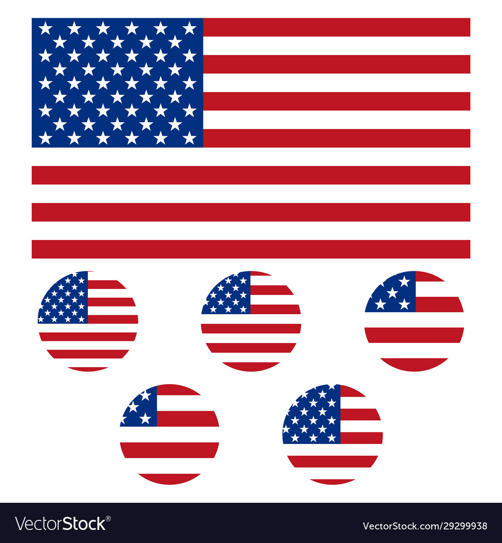 Flag united states america Royalty Free Vector Image