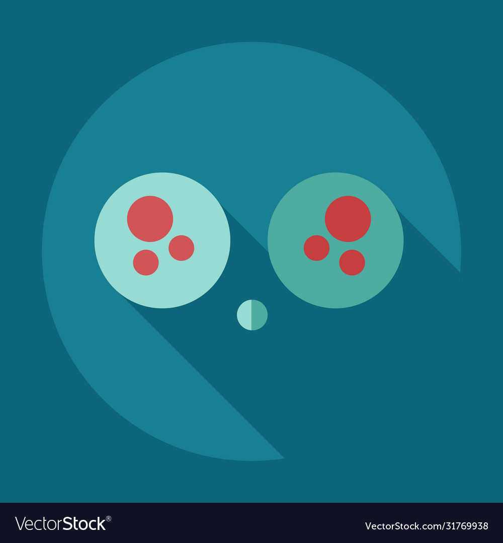 Flat modern design with shadow icons sad smiley