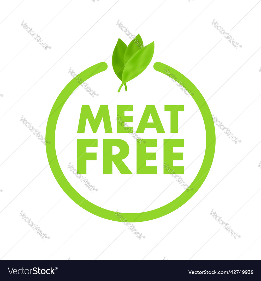 Flat with meat free on green backdrop