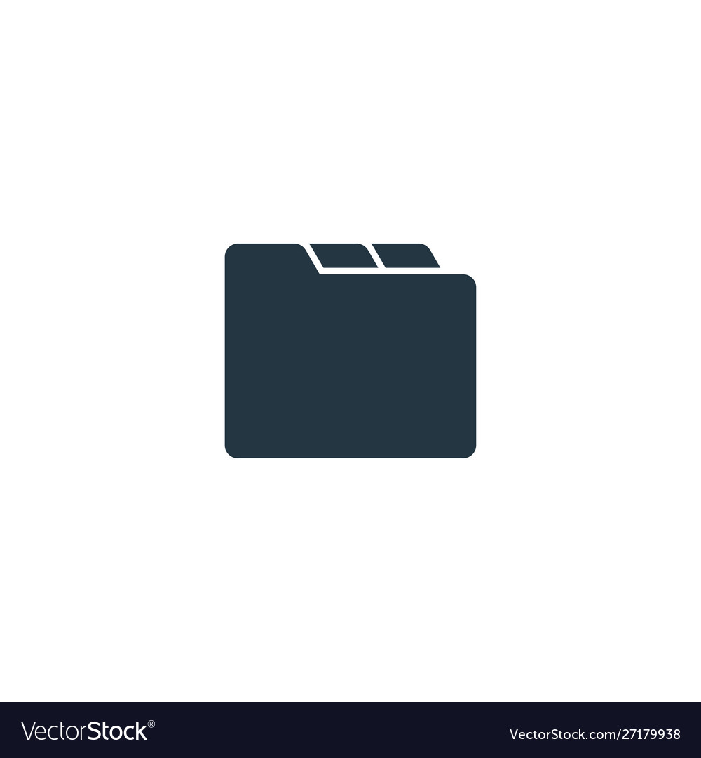 Folder icon simple element for web