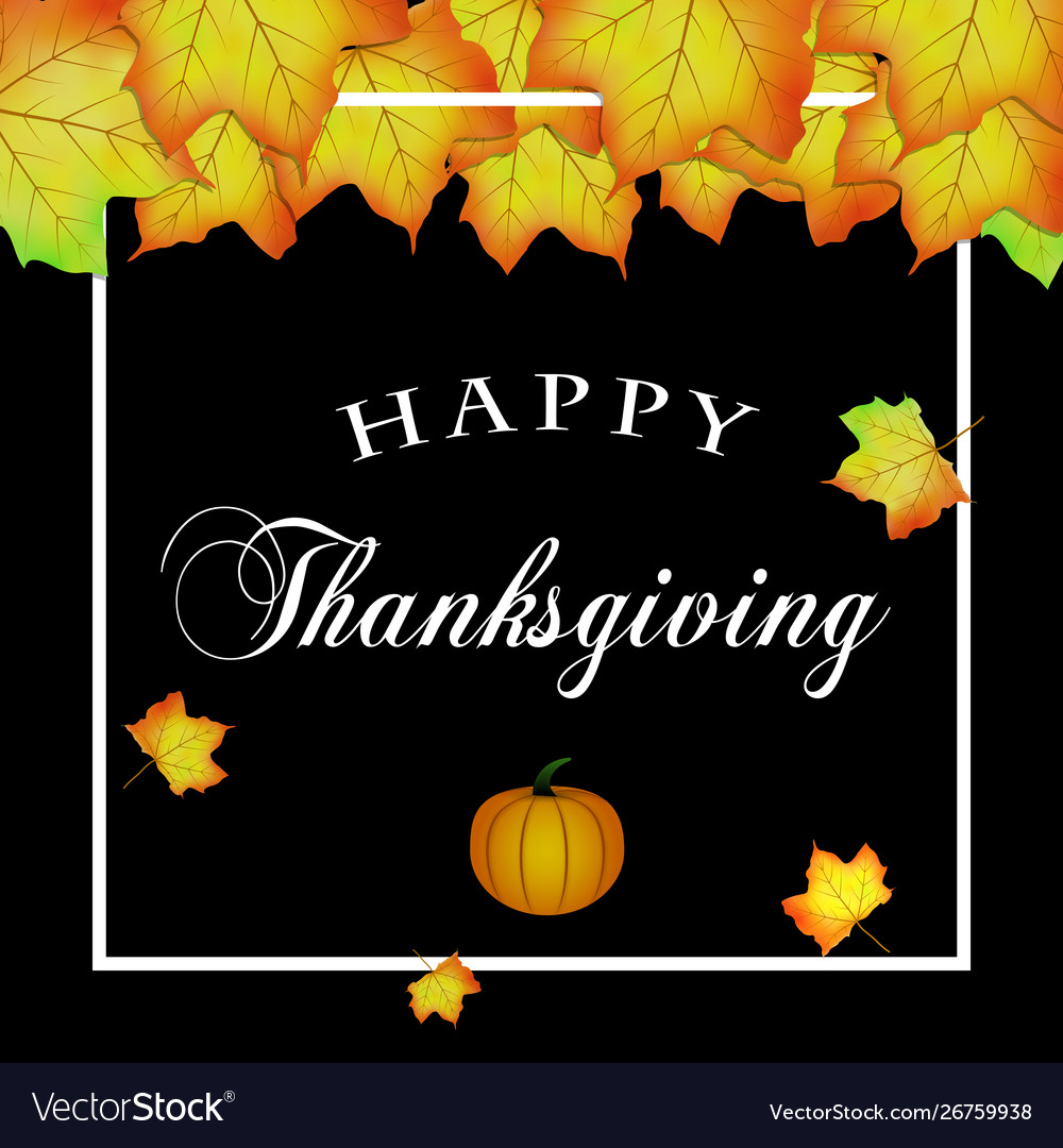 Happy Thanksgiving Autumn Concept