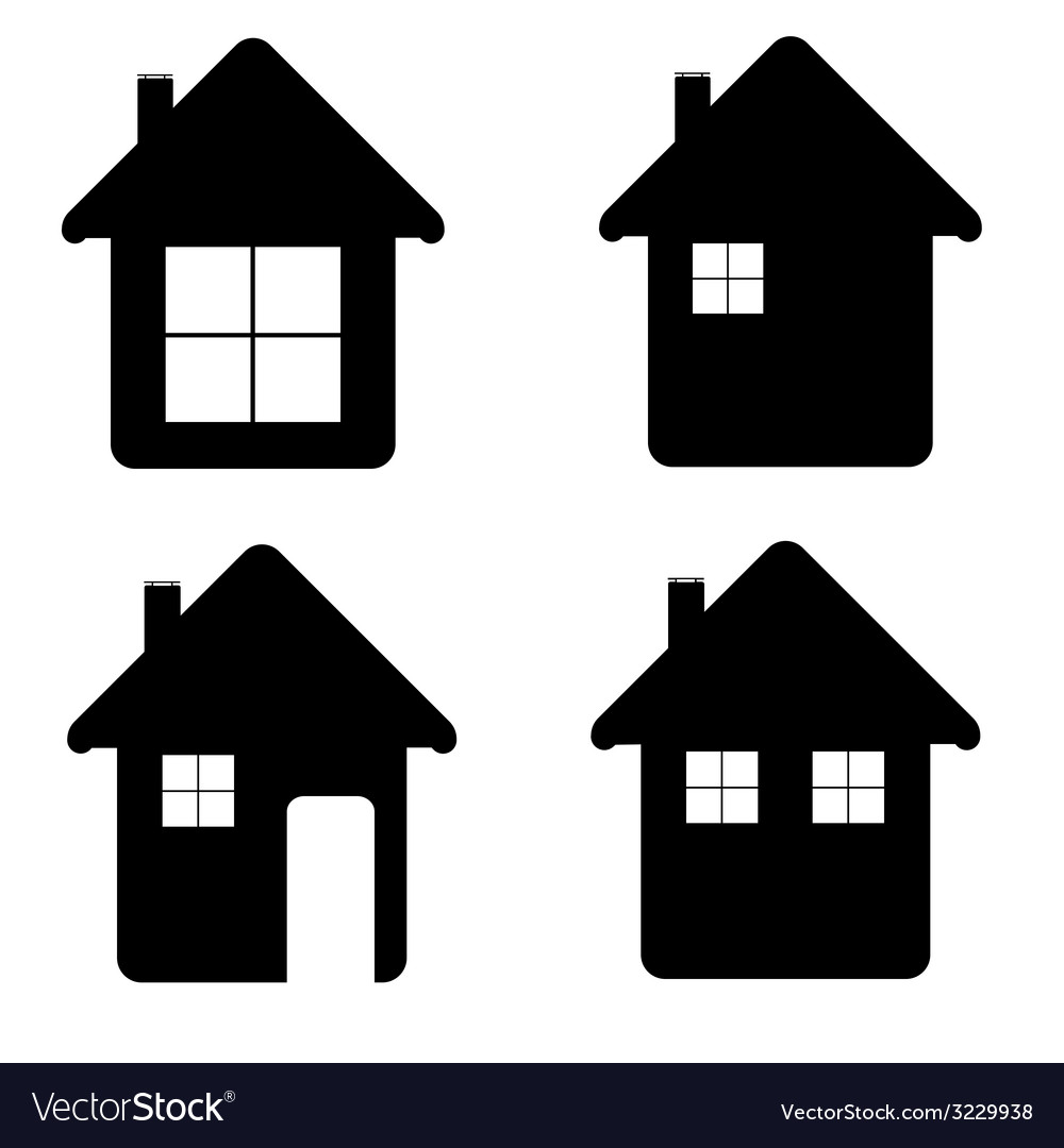 House icon in black color