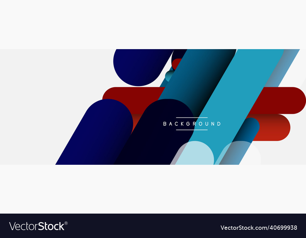 Overlapping round shapes and lines background vector image Overlapping round shapes and lines background