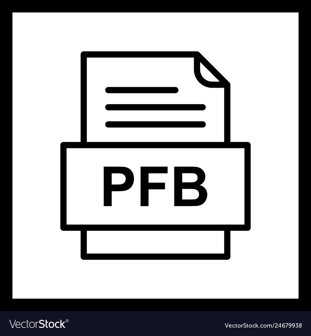 Pfb file document icon