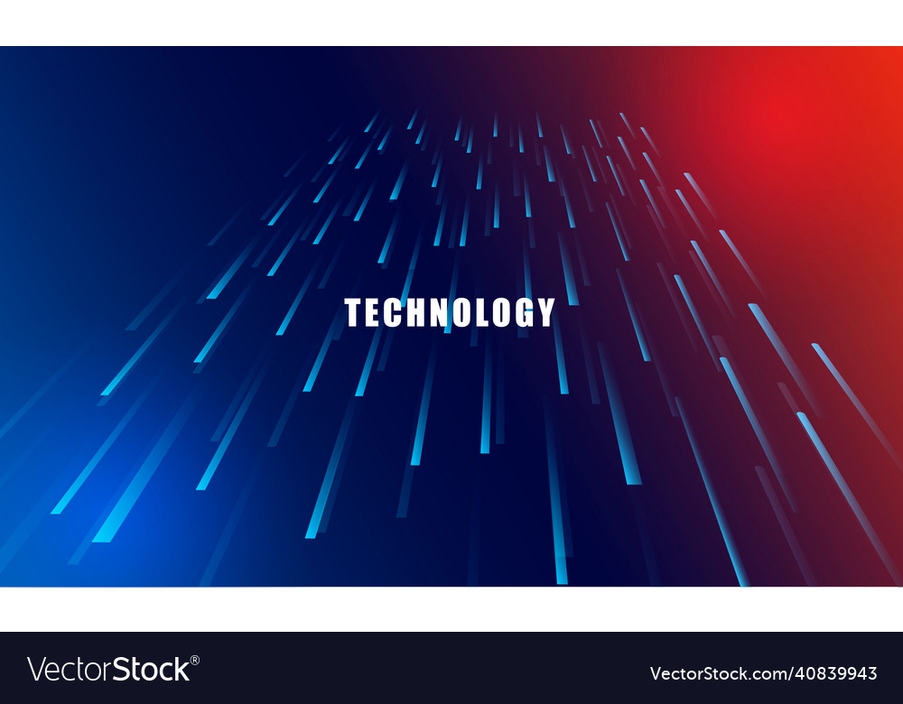 Abstract technology concept particle connection