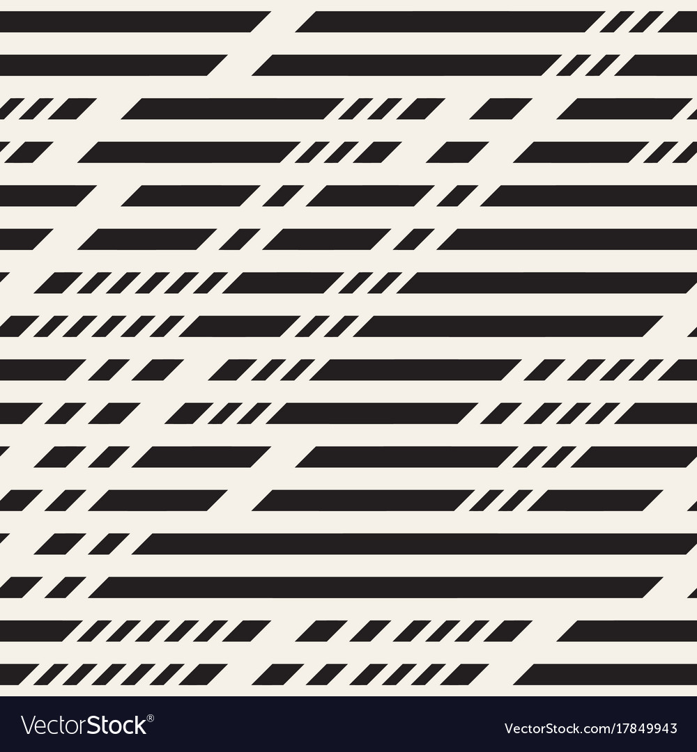Black and white irregular dashed lines pattern