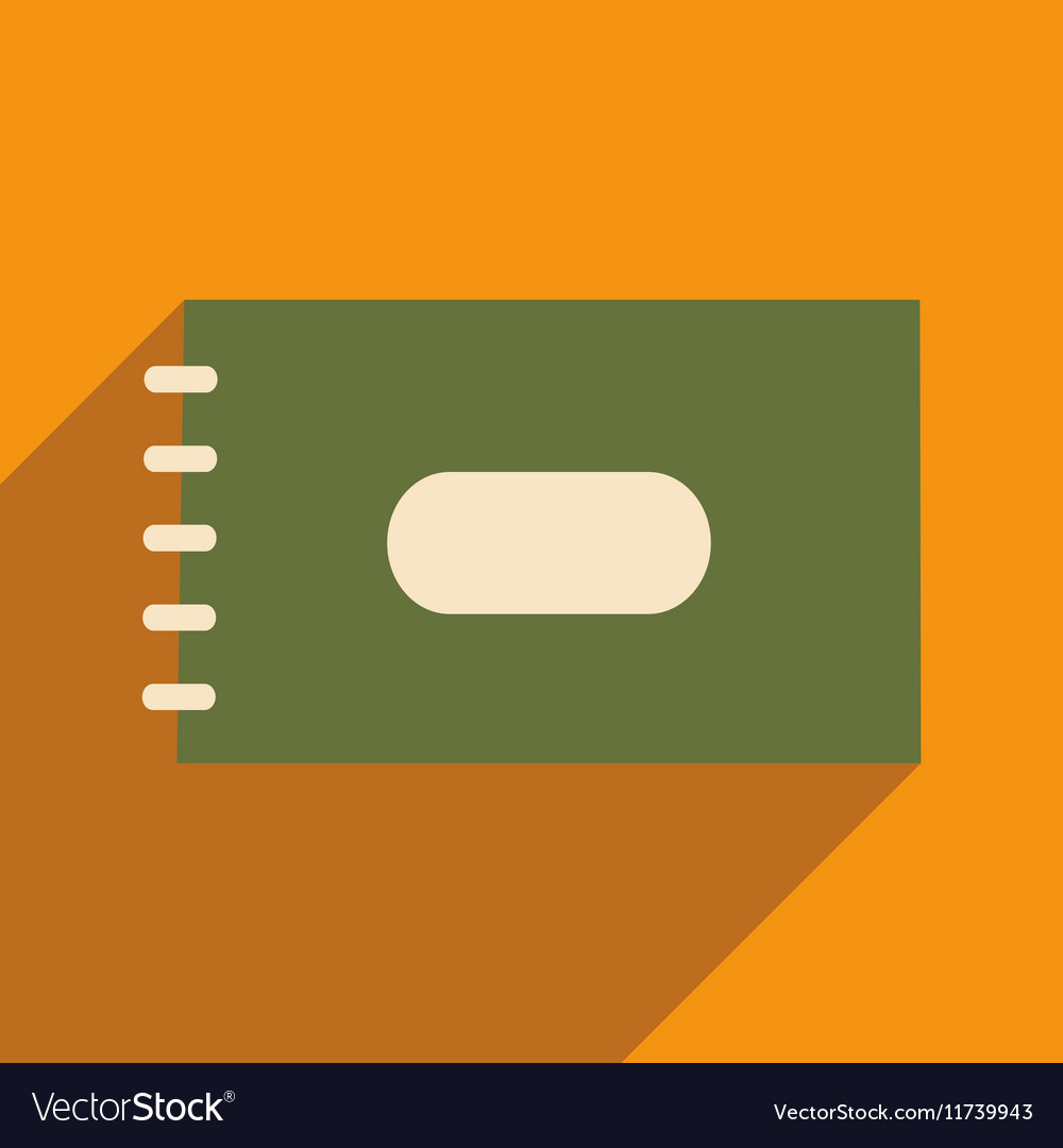 Flat with shadow icon and mobile application
