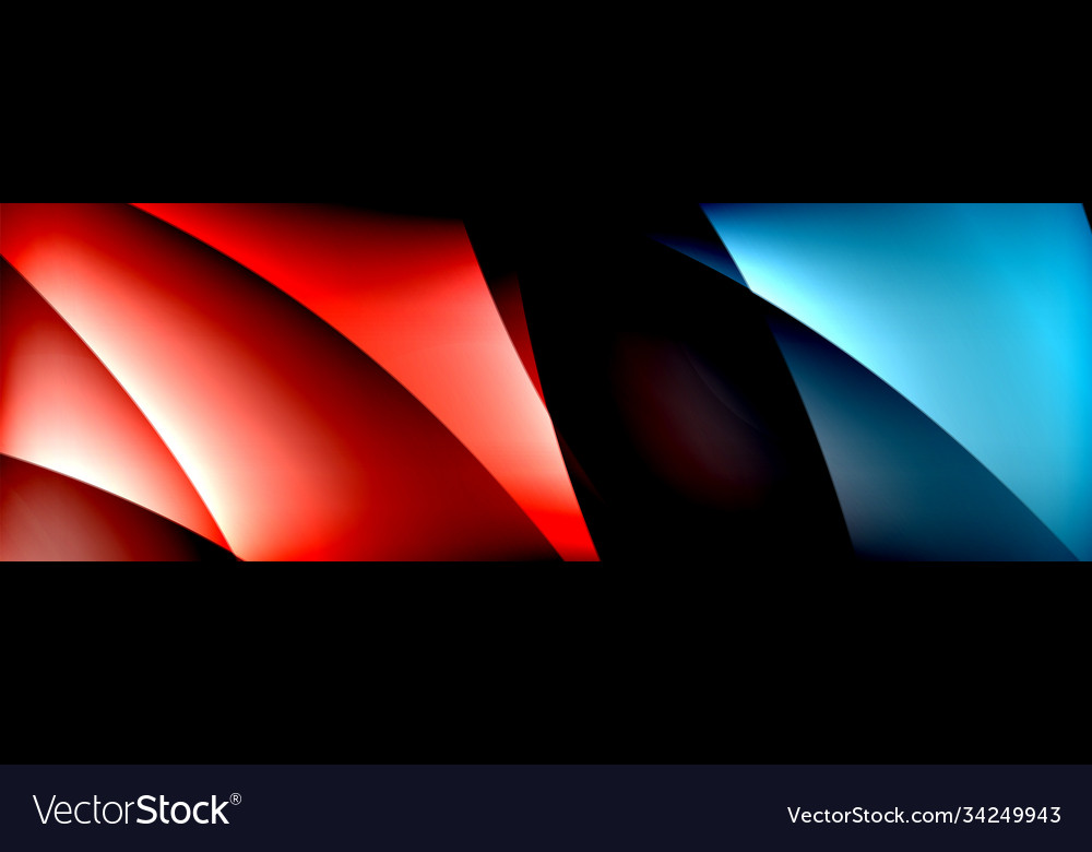 Fluid gradient neon color waves abstract
