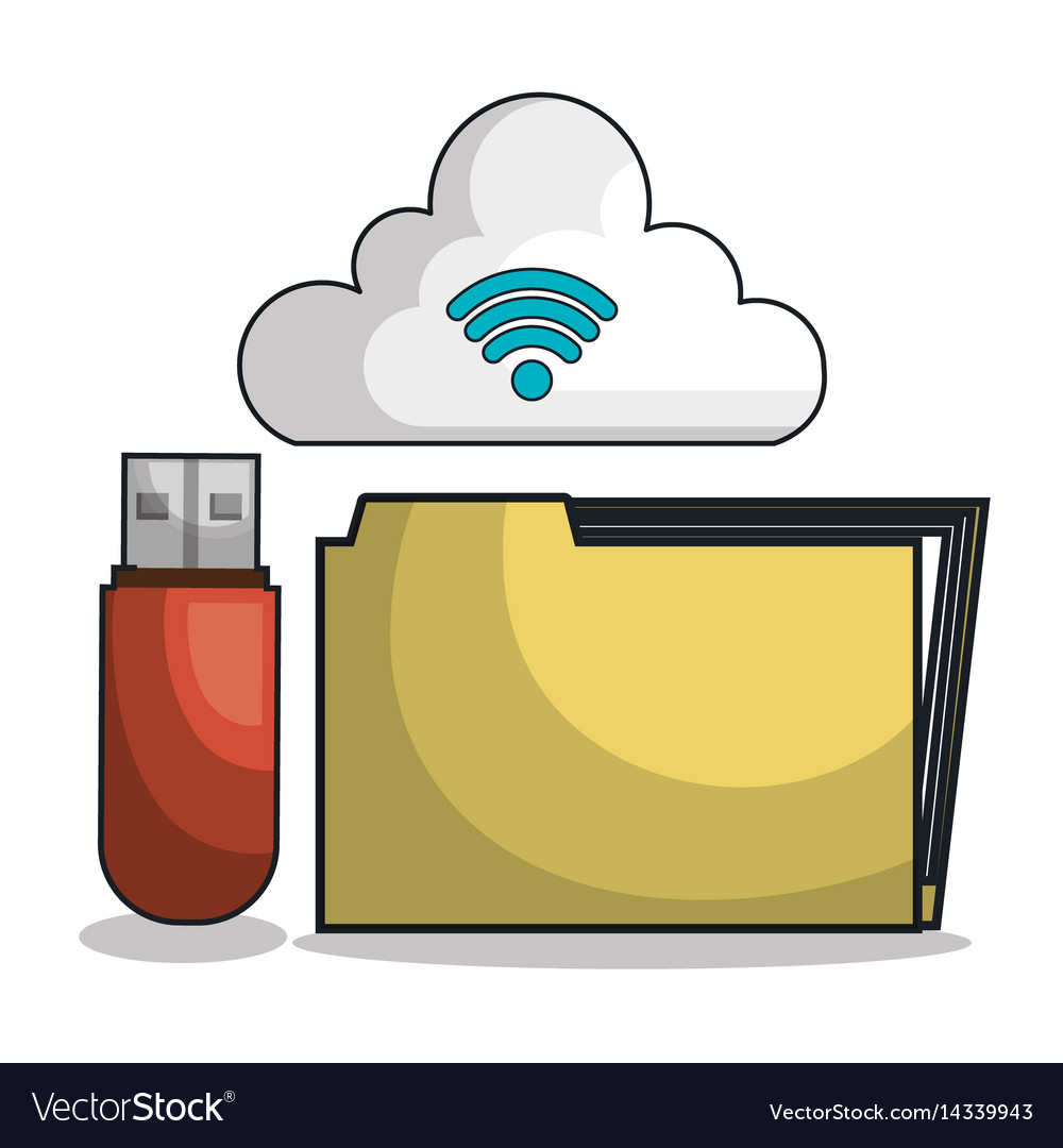 Icon folder files archive isolated
