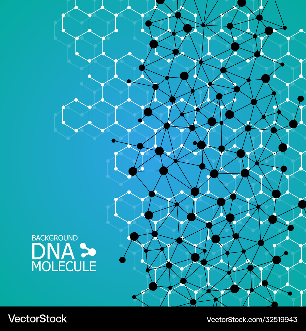 Molecules background eps 10 Royalty Free Vector Image