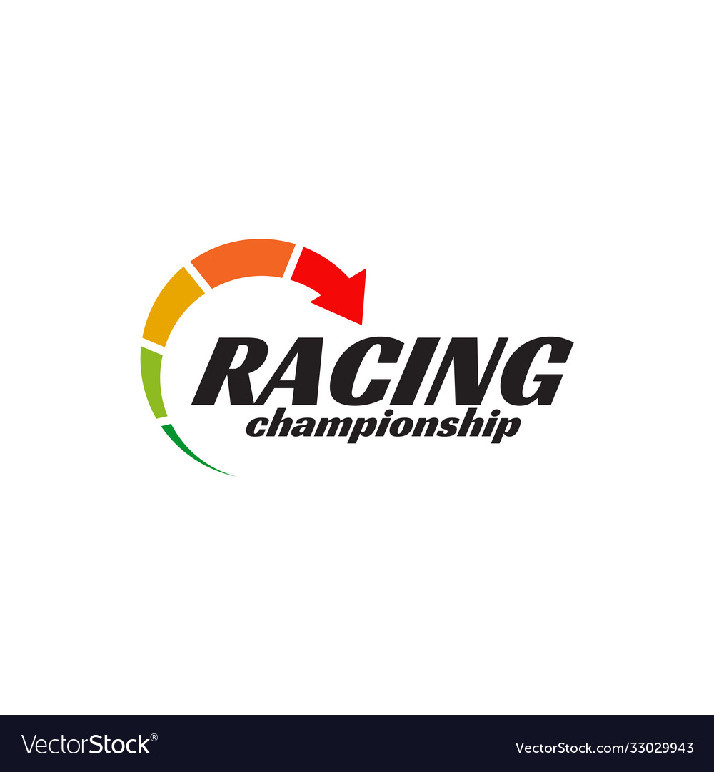 Racing championship logo design incorporated Vector Image