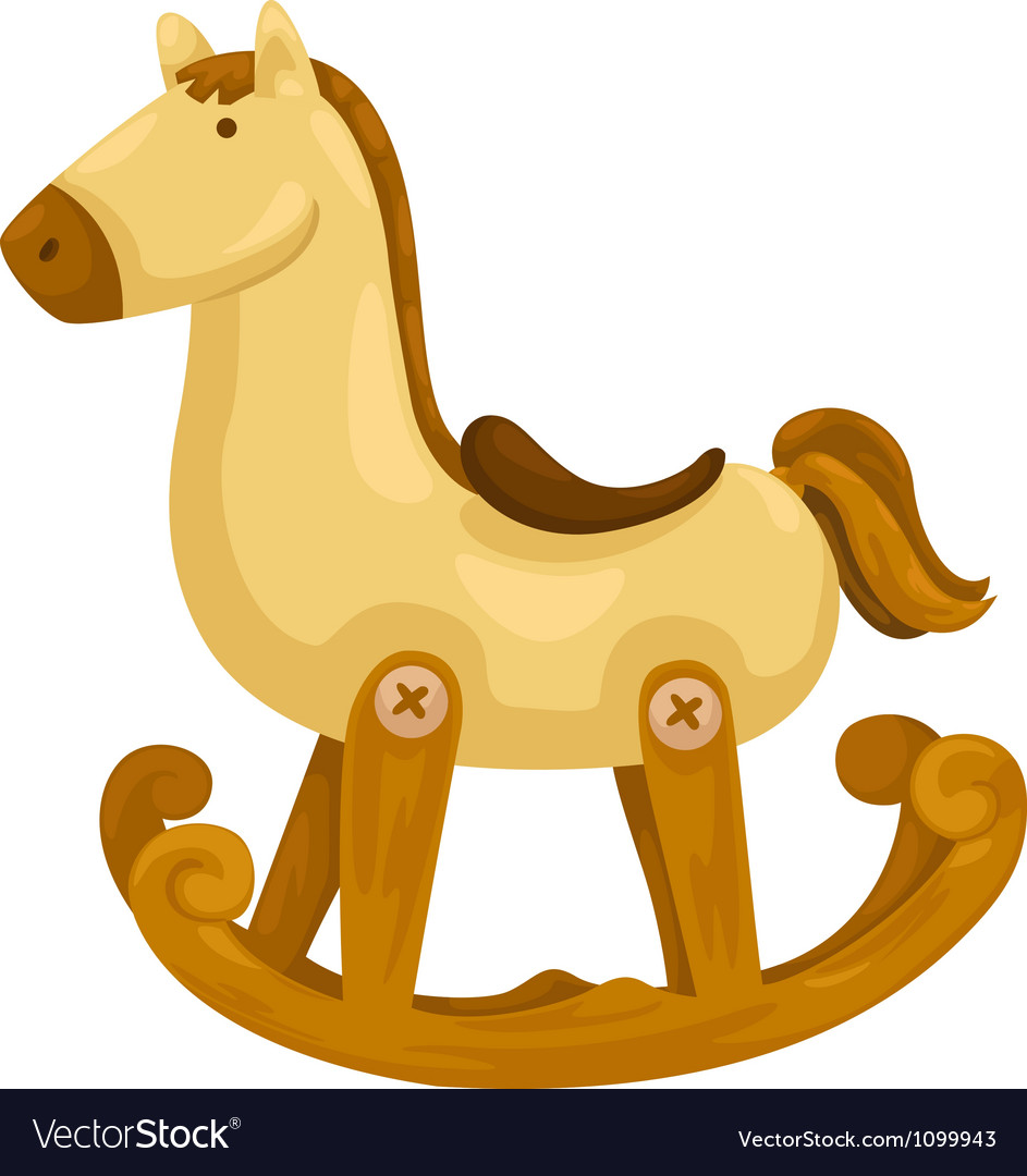 Rocking horse Royalty Free Vector Image - VectorStock