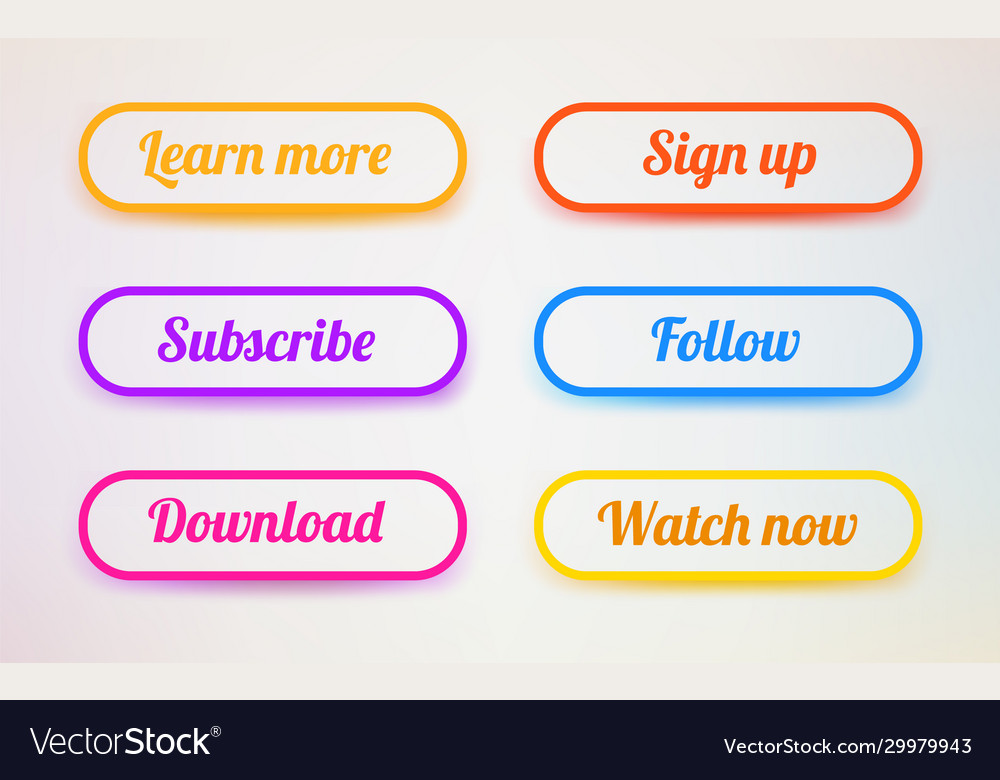 Set moderne ui Tasten Benutzeroberfläche Vorlage vector image Set moderne ui Tasten Benutzeroberfläche Vorlage
