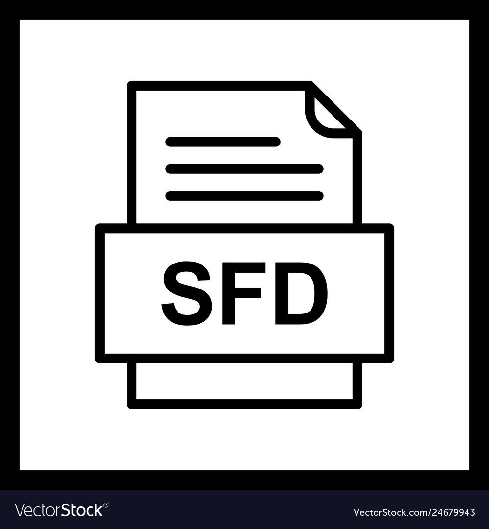 Sfd file document icon