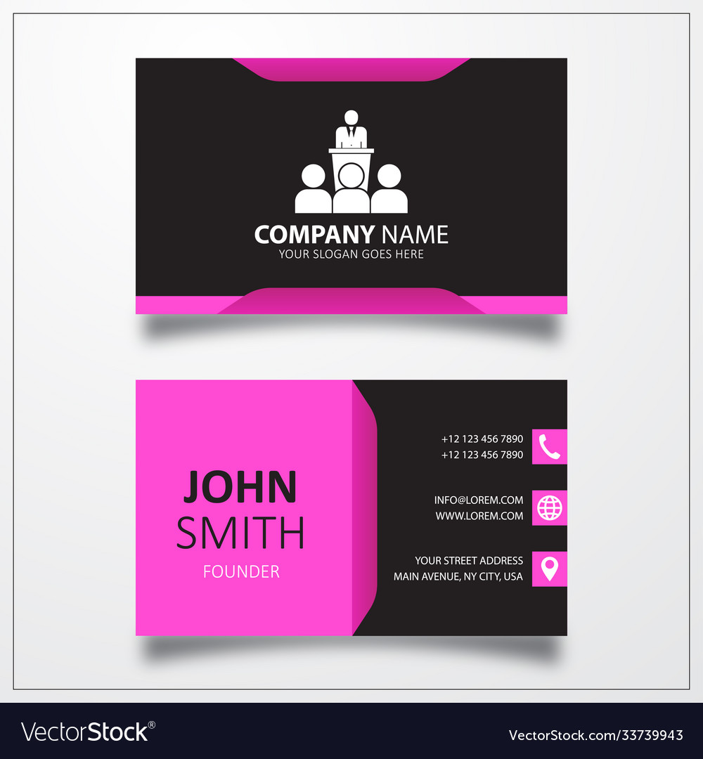 Speaker icon business card template