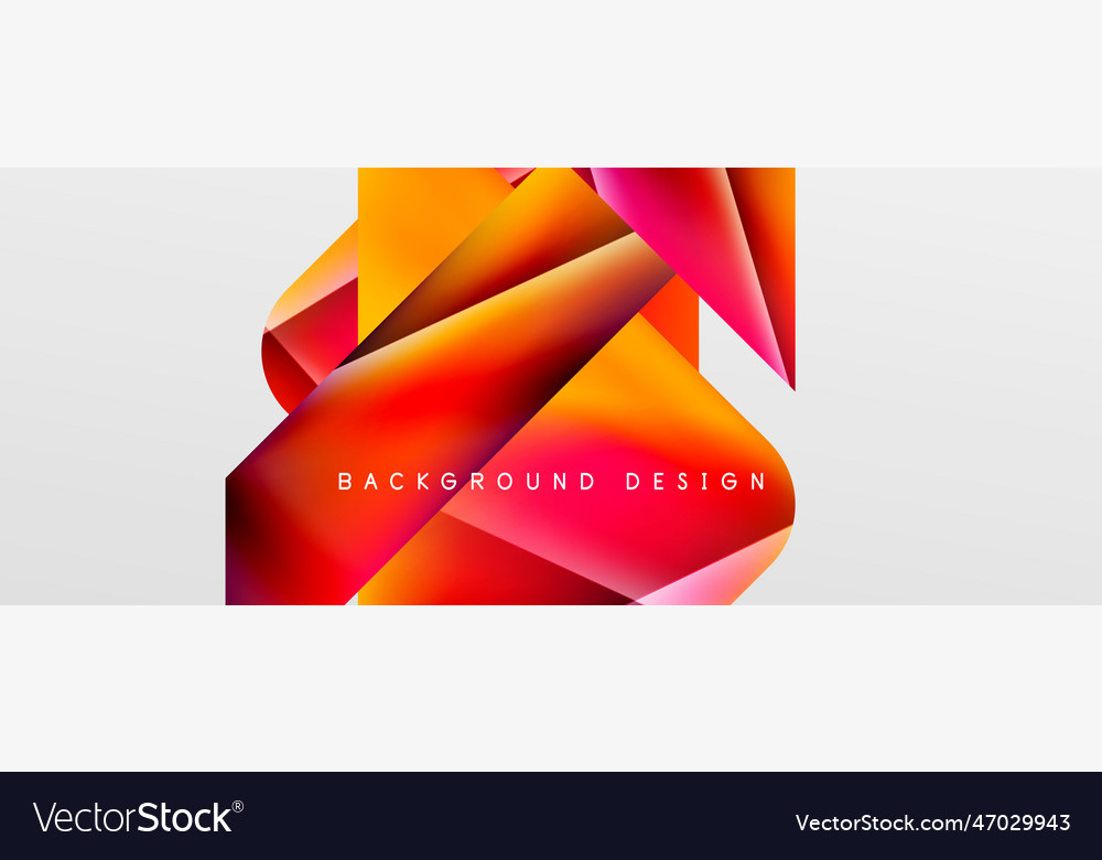 Triangle fluid color gradient abstract background vector image Triangle fluid color gradient abstract background