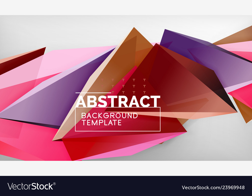 3d geometric triangular shapes abstract background vector image 3d geometric triangular shapes abstract background