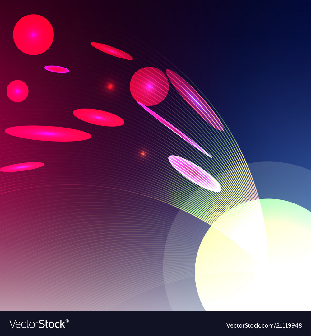 Abstract space background connection structure