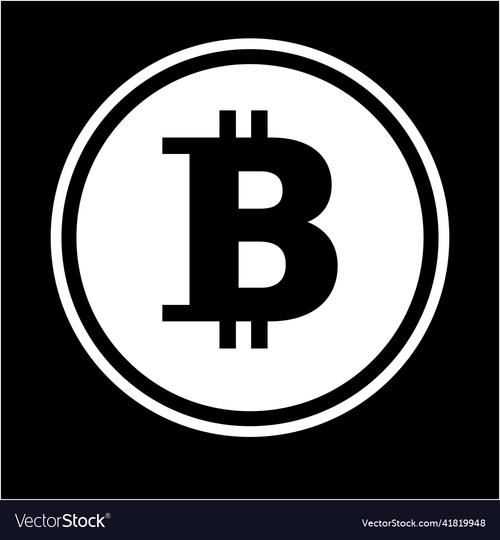 Bitcoin simple cryptographic asset vector image Bitcoin simple cryptographic asset