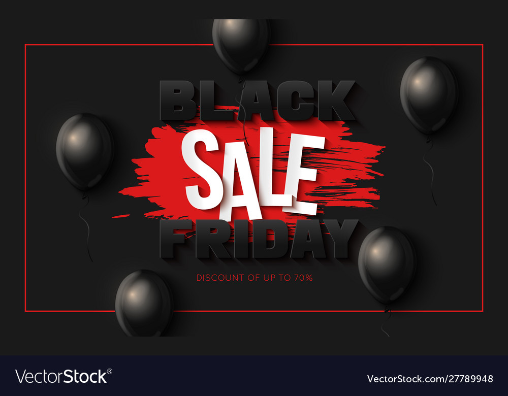 Black friday sale banner template