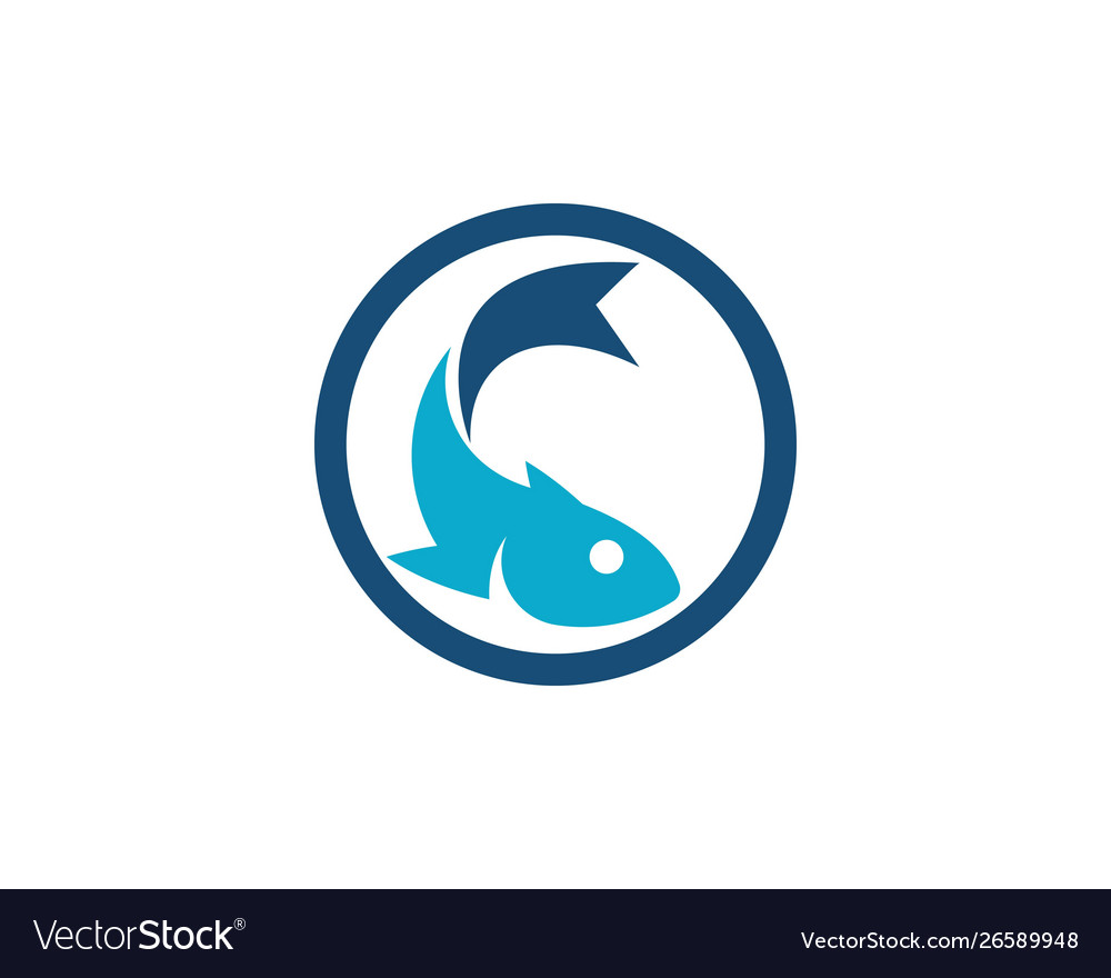 Fish logo template Royalty Free Vector Image - VectorStock