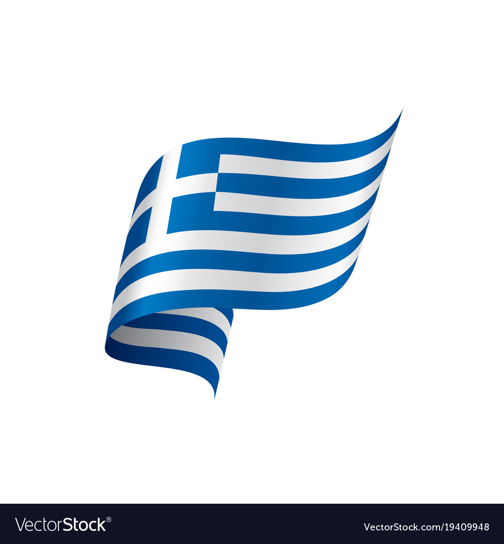 Greece flag Royalty Free Vector Image - VectorStock