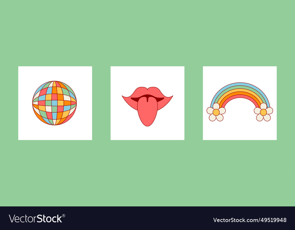 Groovy elements card set