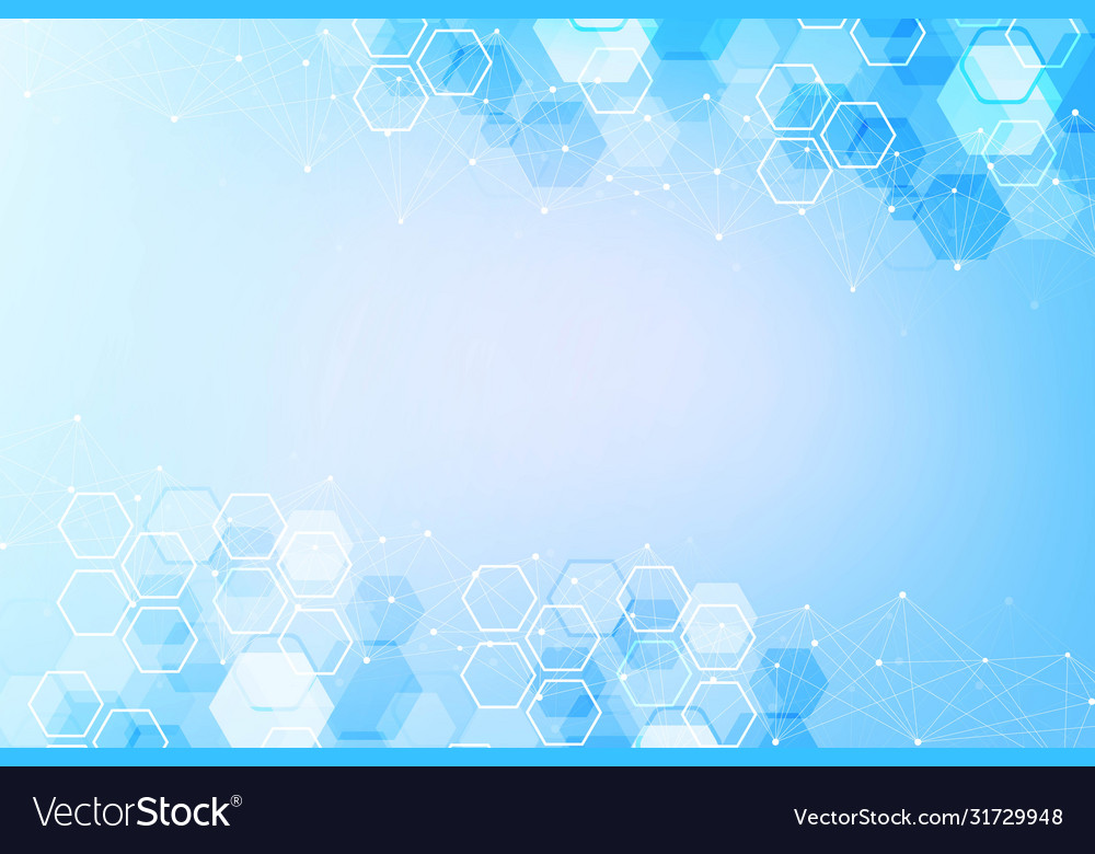 Hexagonal abstract background big data vector image Hexagonal abstract background big data
