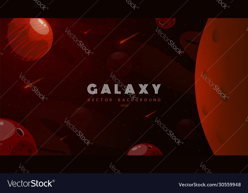 Horizontal space backgrounds with abstract shape