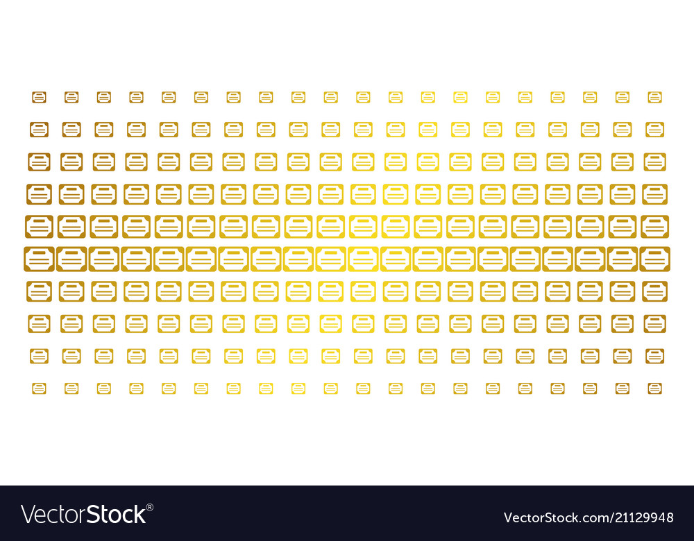 License golden halftone array Vector Image License golden halftone array
