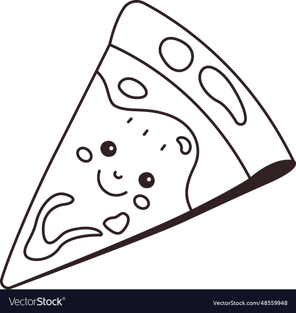 Pizza slice character