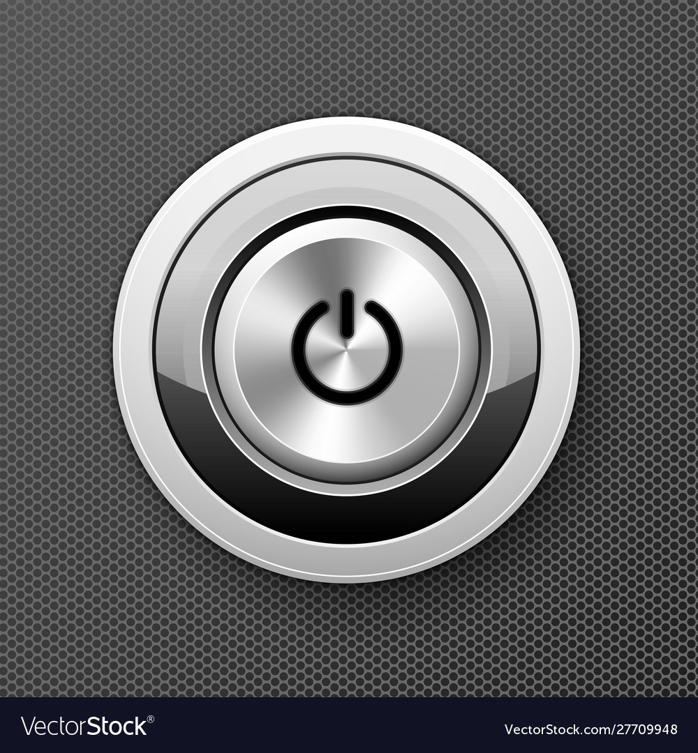 Power off-on button icon - launch push