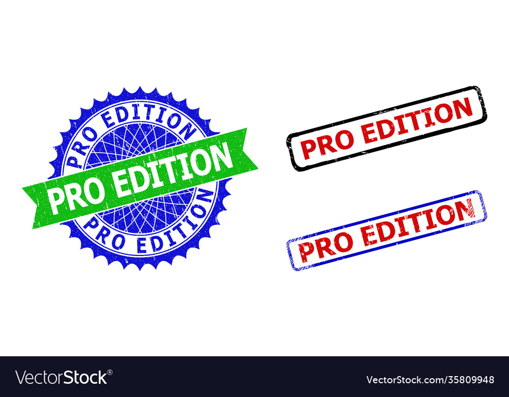 Pro edition rosette and rectangle bicolor seals