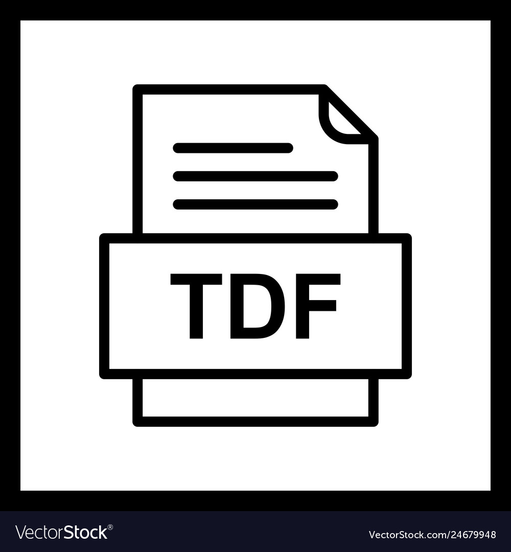 Tdf file document icon
