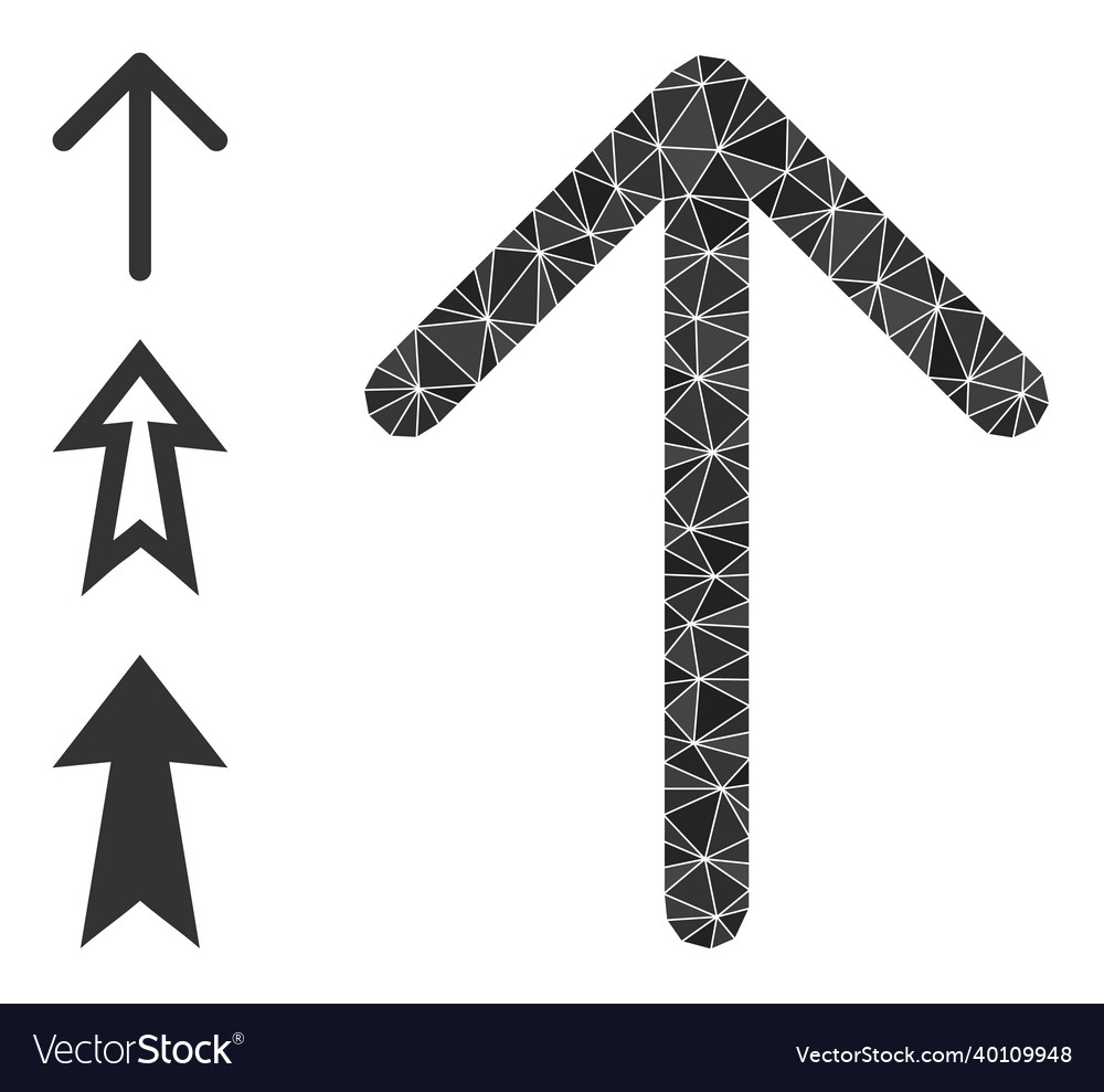 Triangle filled arrow up icon with bonus vector image Triangle filled arrow up icon with bonus