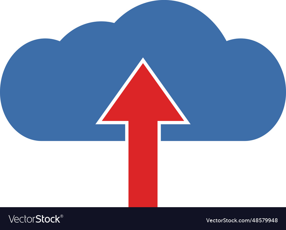 Upload cloud icon computing ftp symbol sign