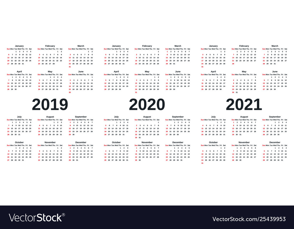 2019 calendar year template planner vector image 2019 calendar year template planner