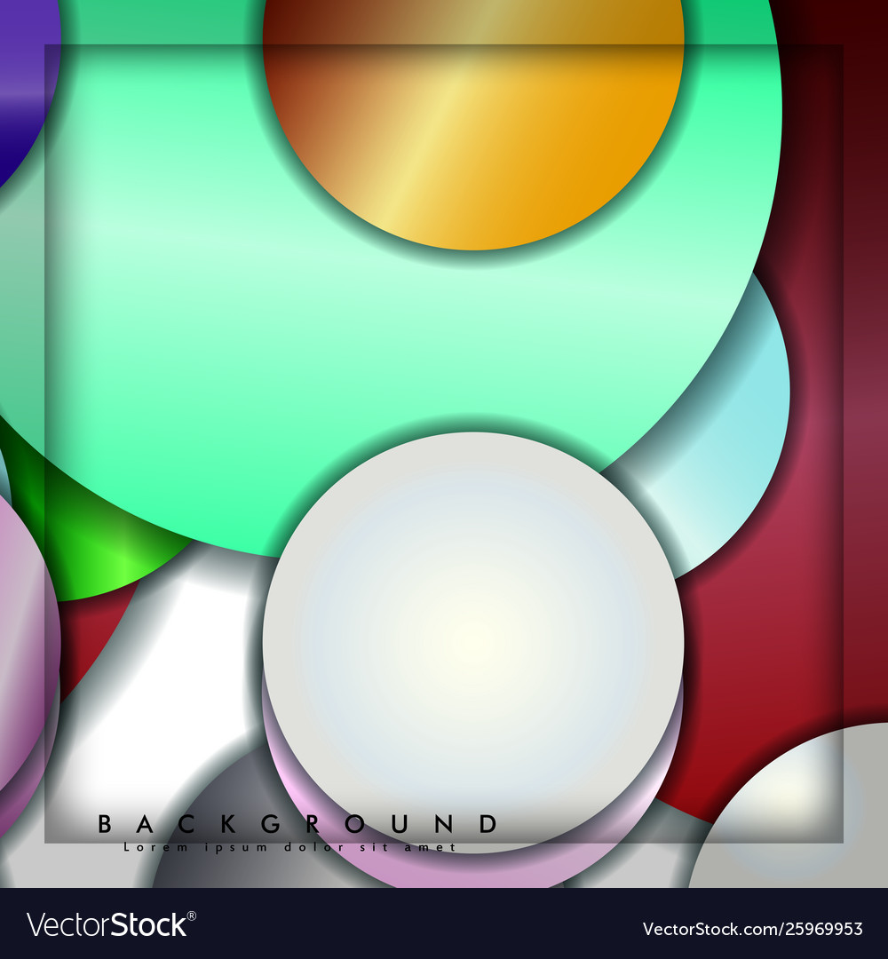 Abstract circle background with color gems Vector Image Abstract circle background with color gems