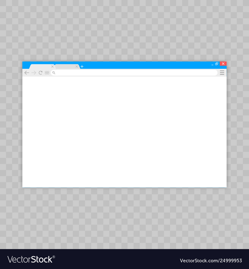Browser windowweb in flat style window vector image Browser windowweb in flat style window