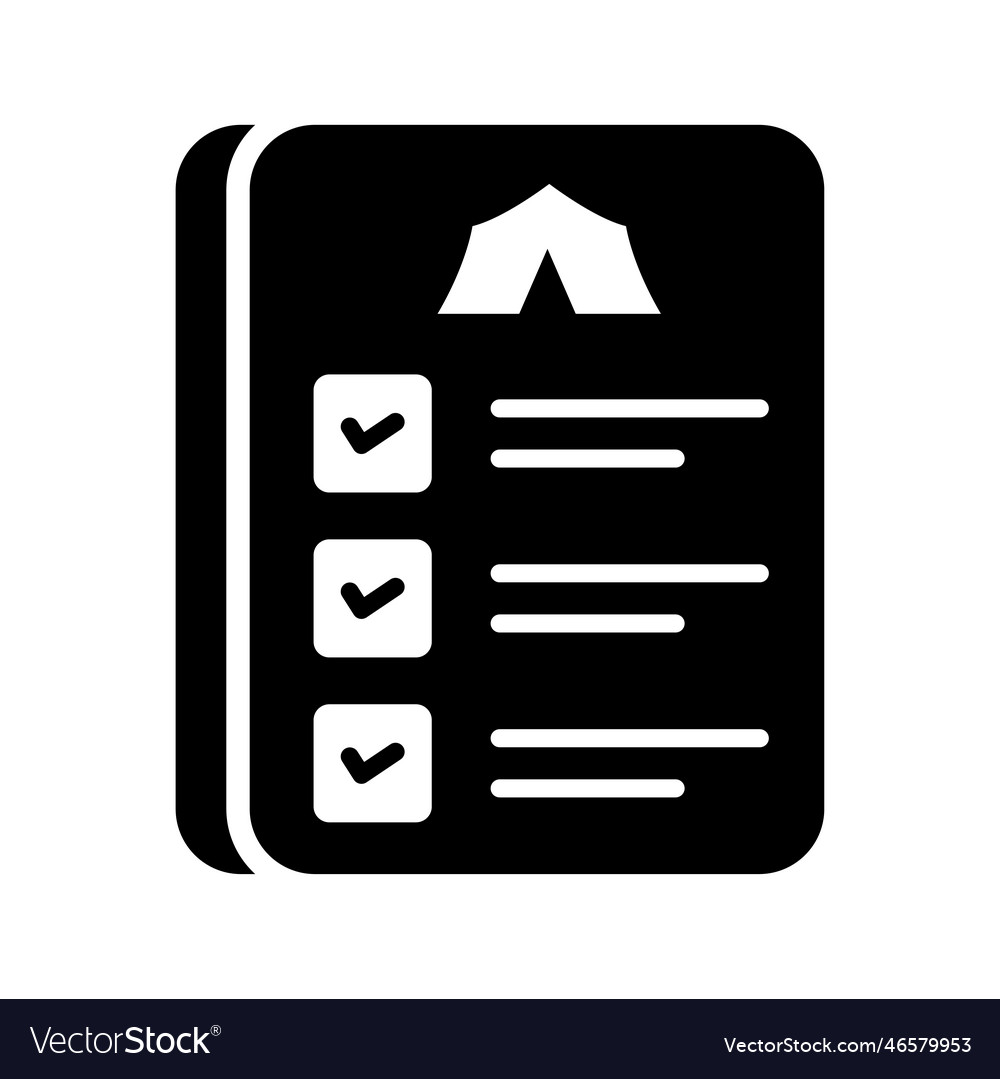 Check list solid icon style