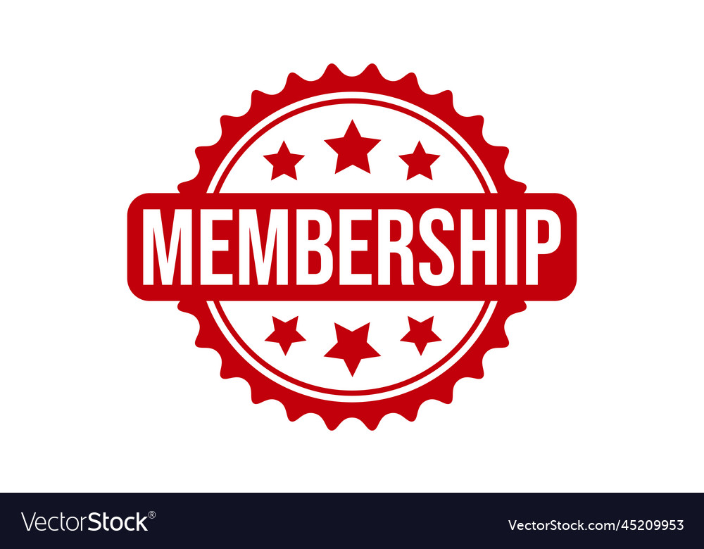 Membership Rubber Stamp Seal Royalty Free Vector Image