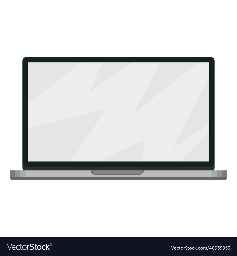 Notebook laptop screen vector image Notebook laptop screen