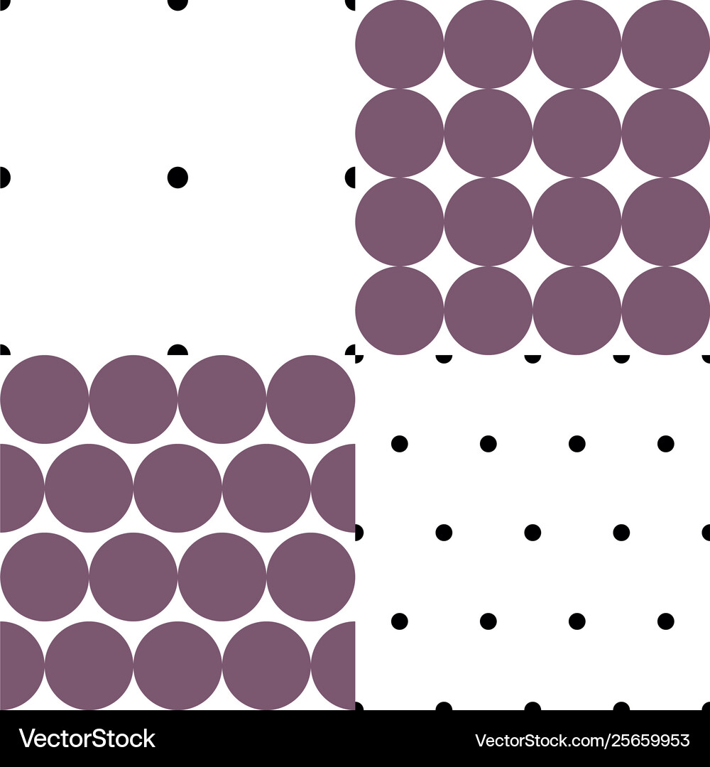 Pattern seamless dots background Royalty Free Vector Image