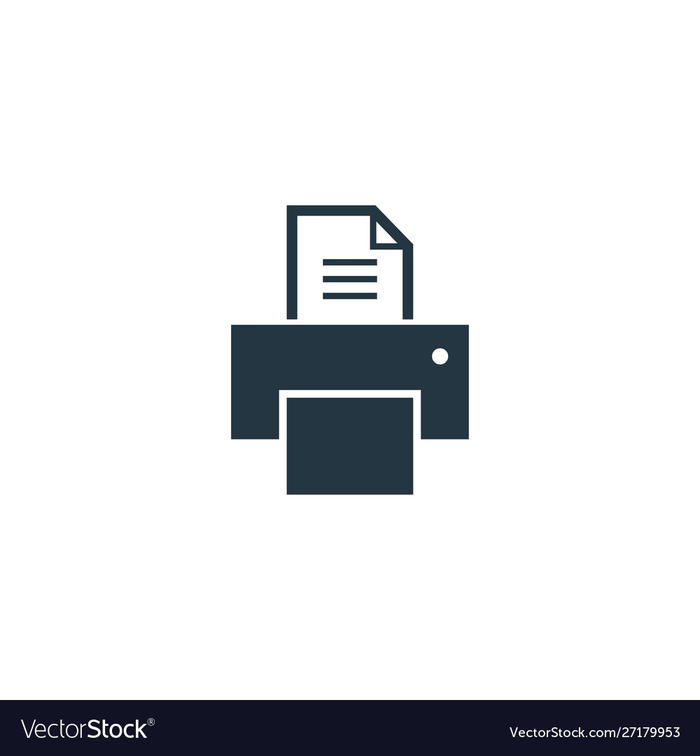 Printer icon simple element for web