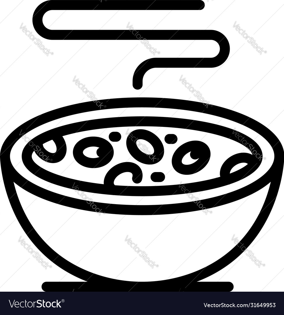 Protein cereal flakes icon outline style Vector Image